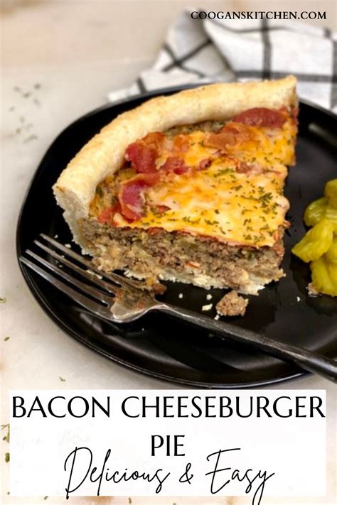 Delicious Bacon Cheeseburger Pie Recipe Recipe In 2021 Bacon Cheeseburger Recipes Bacon