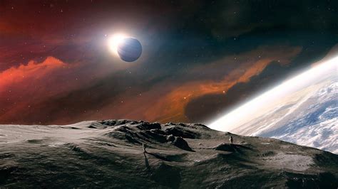 Digital Art Space Universe Planet Cgi Stars Rock Jupiter Wallpaper