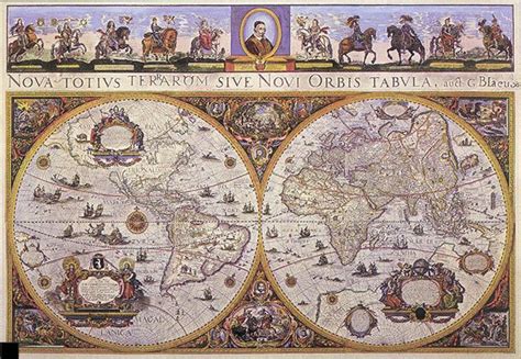 Nederländerna gräna av nordjön, belgien i norr och tykland i öter. Blaeu vägg karta - Karta ofblaeu väggen (Nederländerna)