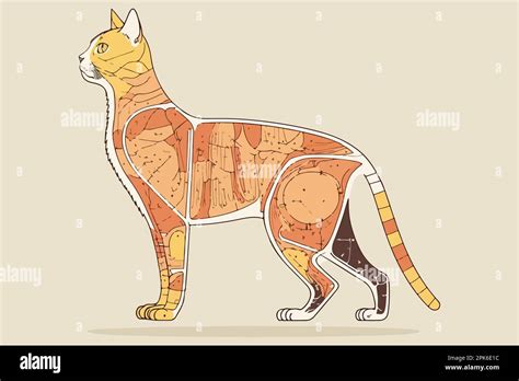 Cat Anatomy Vector Illustration Stock Vector Image And Art Alamy