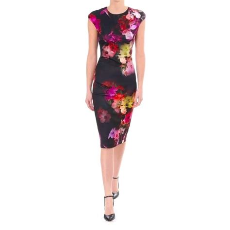 ted baker london dresses nwot ted baker floral catina cascading floral midi dress size