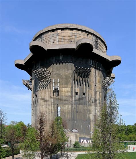 Why Do Flak Towers From Wwii Have These Metal Structures Installed In