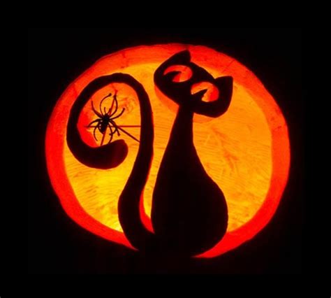 10 Scary Cat Pumpkin Carving