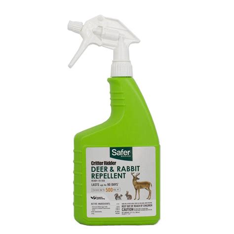 Safer Brand Critter Ridder 32 Fl Oz Rtu Deer And Rabbit Repellent