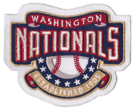 Washington Nationals 2005 Inaugural Home Logo Official Sleeve Patch Mlb
