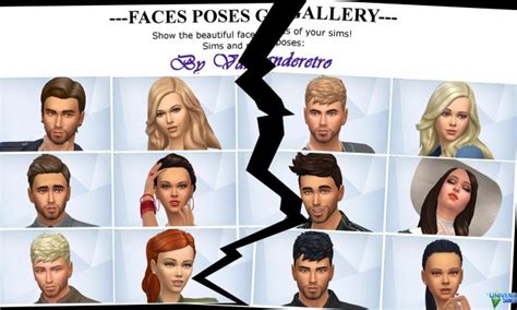 Centered Cas And Gallery Faces Poses By Vanderetro At Luniversims Sims 4 Updates