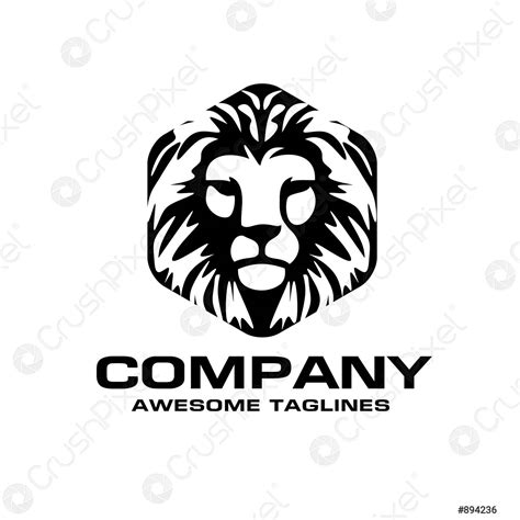 Lion Head Logo Vector Stock Vector 894236 Crushpixel