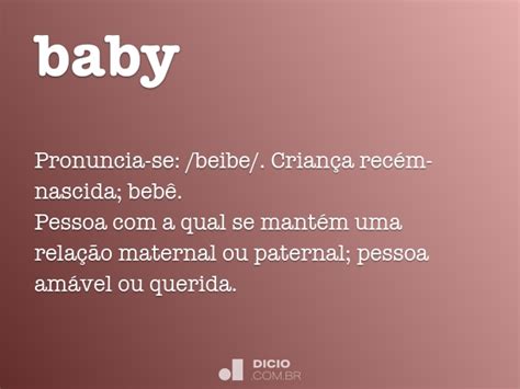 Baby Dicio Dicion Rio Online De Portugu S