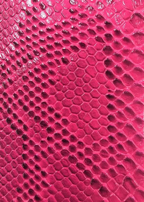 Vinyl Fabric Magenta Faux Viper Snake Skin Leather Upholstery 3d