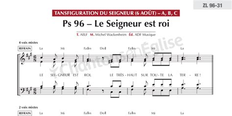 Chantons En Eglise Psaume Le Seigneur Est Roi Transfiguration Hot Sex