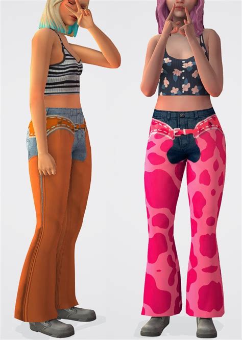 💣 Cowgirl Flare Jellypaws On Patreon In 2023 Sims 4 Clothing Sims 4 Sims 4 Cc Packs