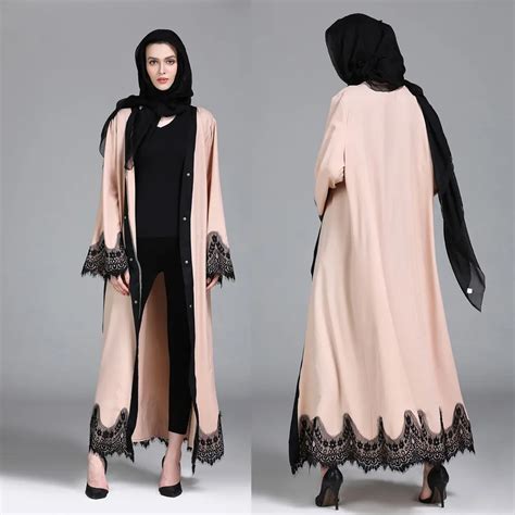 abaya femme lace kimono kaftan robe islam muslim hijab dress abayas caftan marocain qatar oman