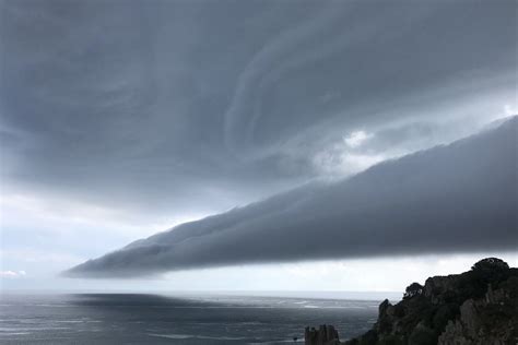 Spectacular Shelf Cloud Seen Over Jersey As Storm Rolls In Jersey