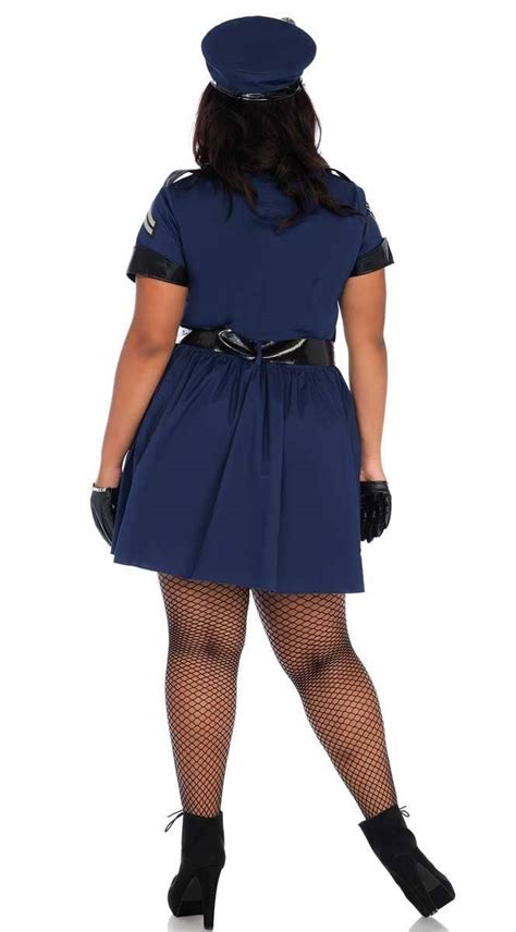Sexy Police Officer Plus Size Costume Womens Plus Size Cop Costume