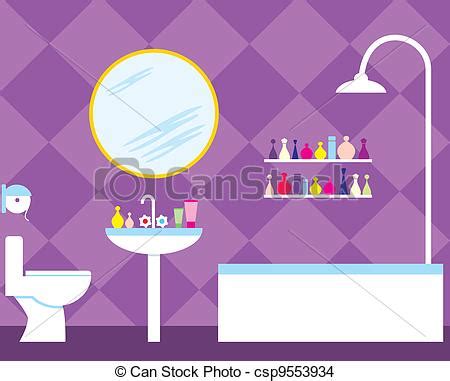 Bathroom Vector Illustration Color Full
