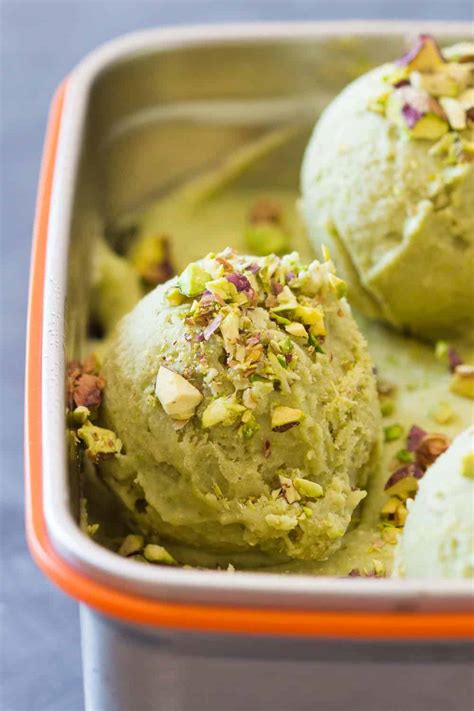 Guilt Free Pistachio Ice Cream Green Healthy Cooking