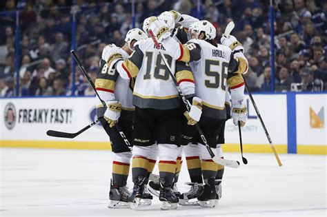 Black knight sports & entertainment. Vegas Golden Knights Sweep Season Series Against Tampa Bay Lightning