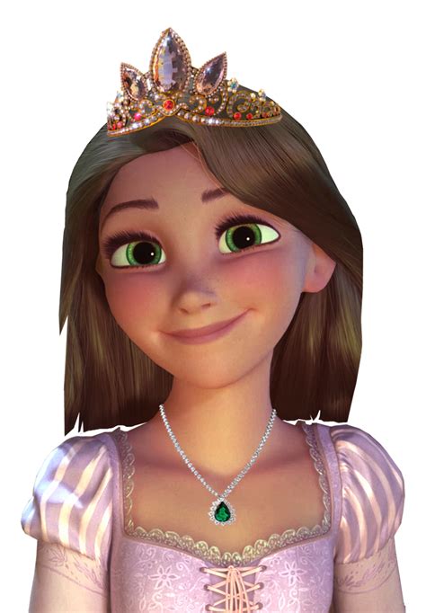 Rapunzel Short Brown Hair With Crown By Mc Princesas Disney