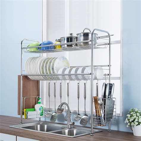 We did not find results for: 2 Tier Kitchen Stainless Steel Dish Rack Over Bowl Sink ...