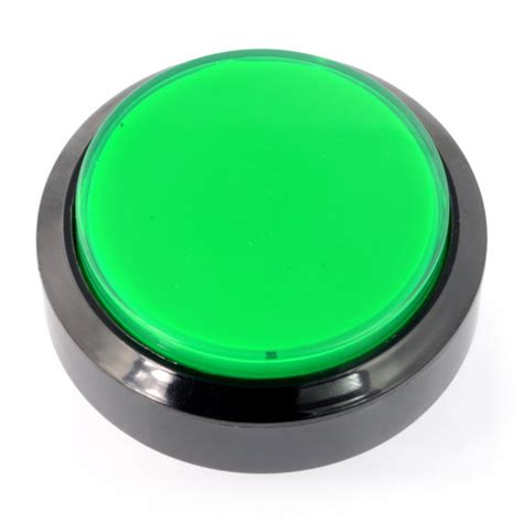 Push Button 6cm Green Low Profile Electronic Components Parts