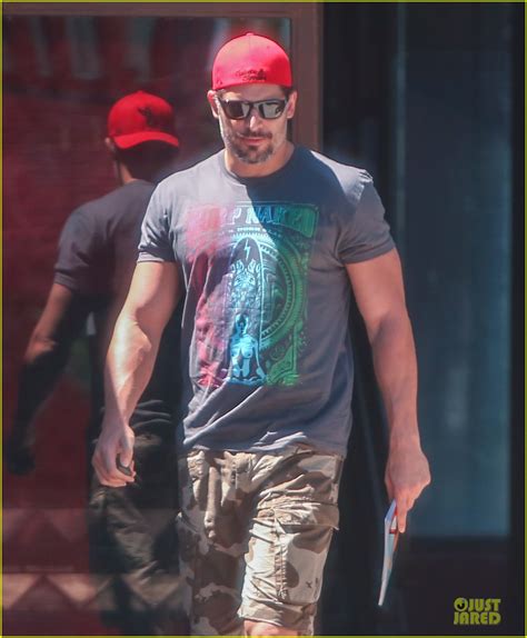 Full Sized Photo Of Joe Manganiello Tries Camouflage Himself At Lunch
