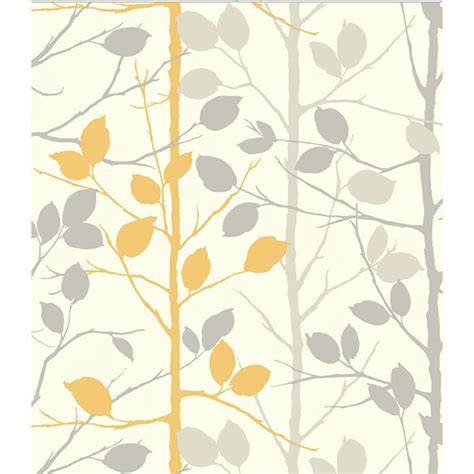 Arthouse Woodland Grey And Yellow Wallpaper Yellow Wallpaper