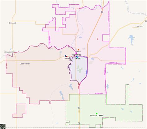 Guthrie Public Schools School District Boundary Map Effective