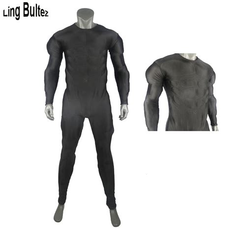 Ling Bultez High Quality New Black Relif Muscle Suit Muscle Padding