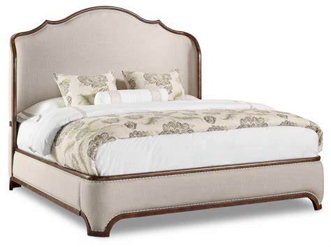 Hooker Furniture Archivist Queen Upholstered Platform Shelter Bed With