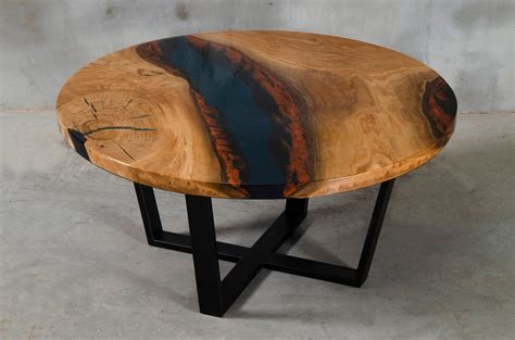 Check spelling or type a new query. Custom resin table made of oak, dark blue UV resin, wooden ...