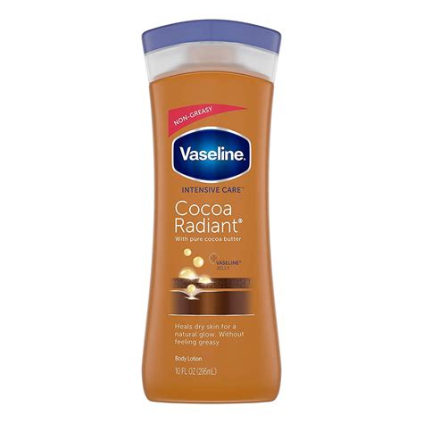 Vaseline Intensive Care Cocoa Butter Radiant Body Lotion 10 Oz