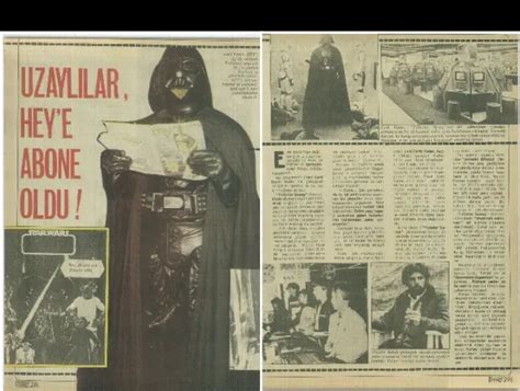 Star Wars Darth Vader George Lucas 1980s Turkish Magazine Inside Boy