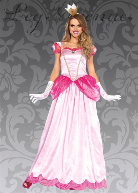 leg avenue long classic pink princess costume