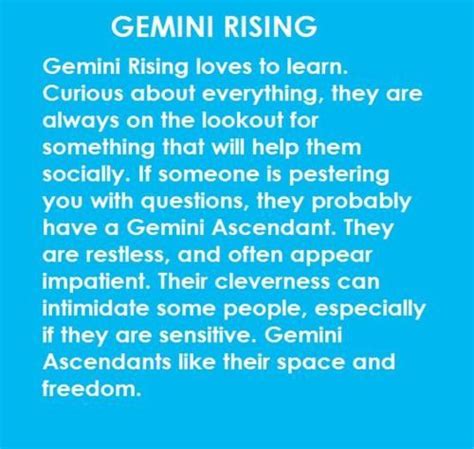 Gemini Ascendant Thats My Rising Sign Gemini Ascendant Gemini