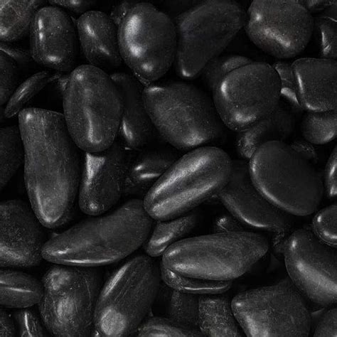 Rain Forest 900 Lb Black Polished Pebbles At
