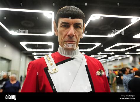 A Mr Spock Lookalike Pictured At Wizard World Comic Con In Portland