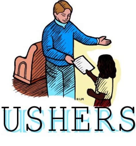 Ushers In The Church Clipart