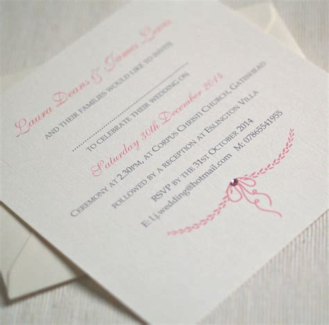 Personalised Elegant Wedding Invitations By Beautiful Day