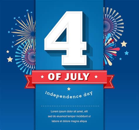 Premium Vector Happy Independence Day United States Of America Th July