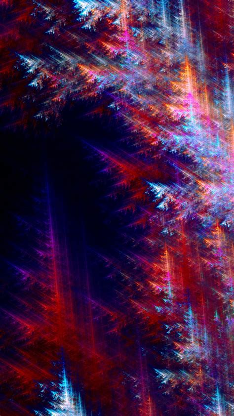 Download 2160x3840 Wallpaper Fractal Colorful Blur Digital Art 4к