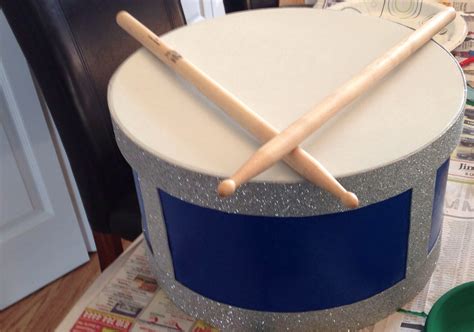 Drum Centerpiece For High School Grad Party Made Out Of Round