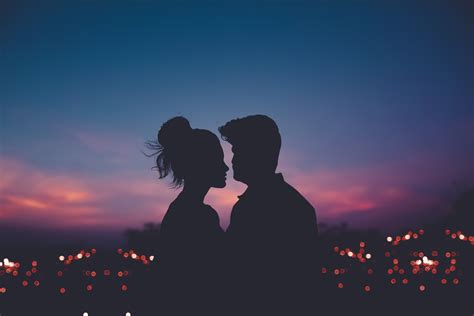 Couple Silhouette Evening 5k Hd Love 4k Wallpapers Images