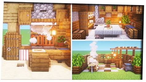 Minecraft - 5 Kitchen Designs ｜Inspiration & Tips!｜Interior Decoration