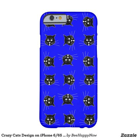Crazy Cats Design on iPhone 6/6S Barely There Case Barely 