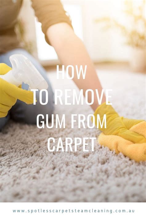 If you have kids (or chew lots of gum yourself around the house), chances are you've run into the problem of getting gum on your carpet. How to Remove Gum from Carpet | Remove gum from carpet ...