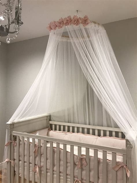 A frame attached to these posts allows you to hang canopies made of any sort of. Baby Crib or Toddler room Canopy | Baby canopy, Baby cribs ...