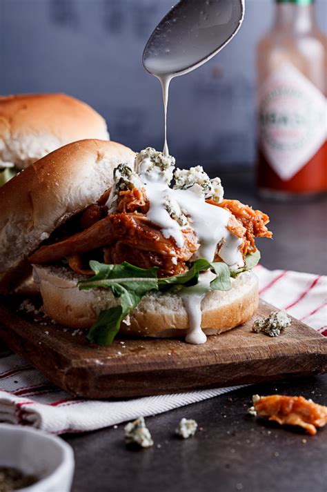 Let pie set about 10 minutes, then cut in portions and serve. Buffalo chicken sliders with blue cheese sauce - Simply ...