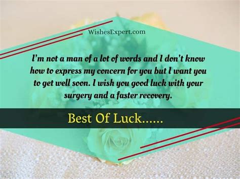 Health and recovery messages for surgery patients. 25 Encouraging Well Wishes for Surgery - Wishes Expert