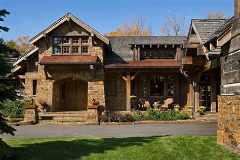 Striking Rustic Stone And Timber Dwelling In Ontario Canada Rustic