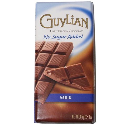 No Sugar Added Milk Chocolate Bar Guylian Belgian Chocolates Shop